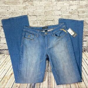 Rocawear Jeans Women’s Sz.9 Blue Retro Dark Wash‎ Flare Y2K Rockstar